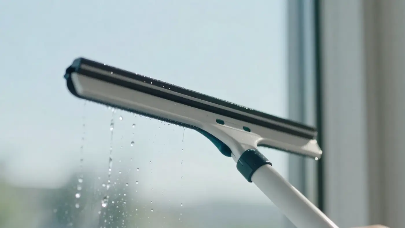 Fensterreinigung mit dem Abzieher
